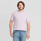 Men's Tall Standard Fit Short Sleeve Lyndale Crew Neck T-shirt - Goodfellow & Co Lavender Mt,