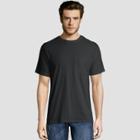 Hanes Men's Short Sleeve Workwear Crew Neck T-shirt - Black