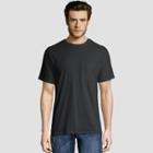 Hanes Men's Short Sleeve Workwear Crew Neck T-shirt - Black