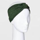 Women's Merino Wool Blend Headband - All In Motion Olive, Green