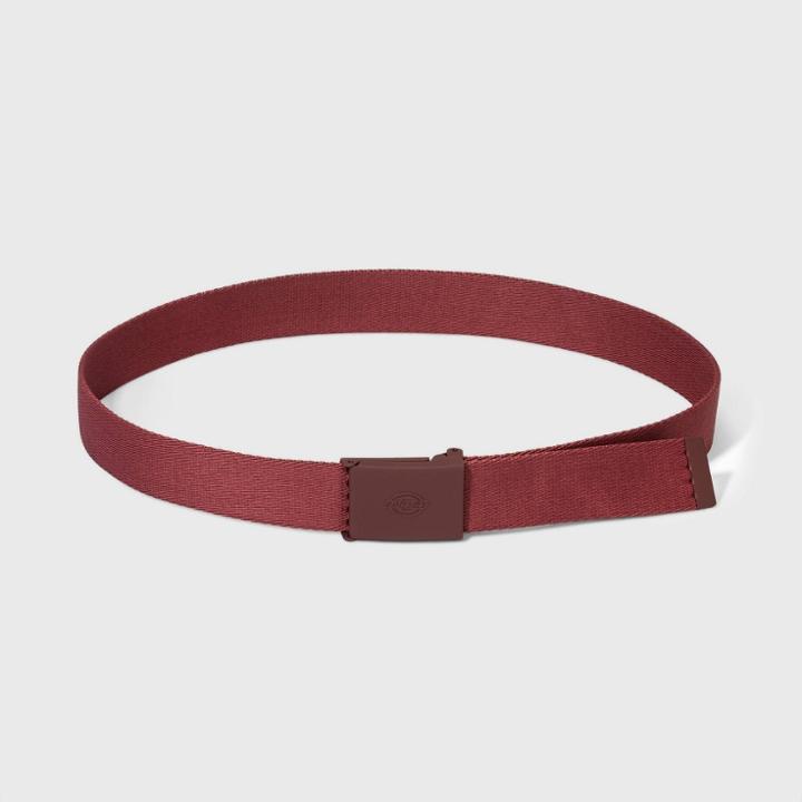 Dickies Women's Tonal Military Buckle Belt - Dusty Coral, Dusty Pink