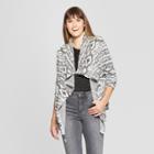 Women's Fuzzy Jacquard Jacket - Knox Rose Black