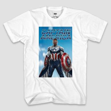 Boys' Captain America Wings Short Sleeve Graphic T-shirt - White