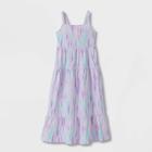 Girls' Tiered Knit Maxi Sleeveless Dress - Cat & Jack Purple