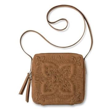 Mossimo Supply Co. Women's Square Flat Crossbody Handbag - Brown