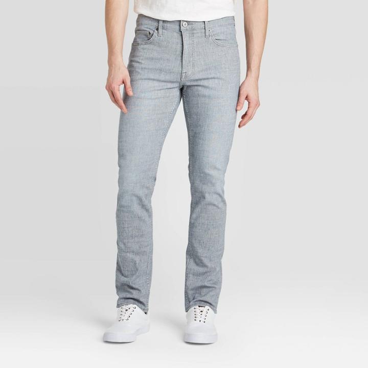 Men's Slim Lightweight Denim - Goodfellow & Co Light Denim 28x30, Men's,