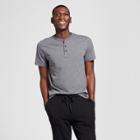Target Men's Standard Fit Short Sleeve Henley Shirt - Goodfellow & Co Railroad Gray