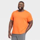 Men's Big Short Sleeve Performance T-shirt - All In Motion Dark Orange