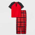 Boys' 2pc Short Sleeve Pajama Set - Cat & Jack Red/navy