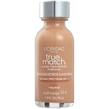 L'oreal Paris True Match Makeup N4 Buff Beige 1 Fl Oz, Buff Beige N4