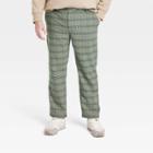Houston White Adult Tailored Suit Pants - Green Plaid