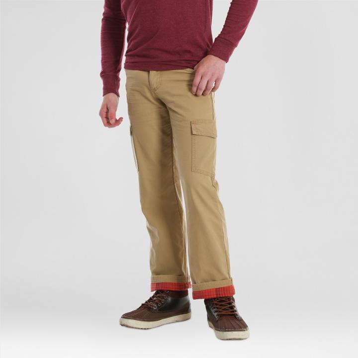 Wrangler Boys' Fleece Lined Cargo Pants - Beige
