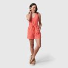 United By Blue Women's Organic Knit Romper - Coral Pink