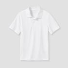 Kids' Short Sleeve Performance Uniform Polo Shirt - Cat & Jack White