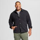 Men's Big & Tall Standard Fit Military Coach Jacket - Goodfellow & Co Deep Charcoal
