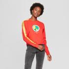 Women's Long Sleeve Hope Peace Love Graphic T-shirt - Mighty Fine (juniors') Red
