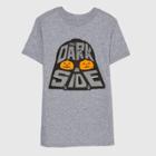 Boys' Star Wars 'the Dark Side' Halloween Short Sleeve T-shirt - Gray