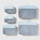 Made By Design 5pc Packing Cube Set Light Blue -