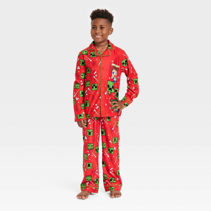 Boys' Minecraft 2pc Coat Pajama