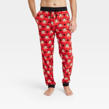 Men's Paul Frank Julius Monkey Jogger Pajama Pants - Red