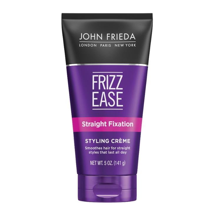 John Frieda Frizz Ease Straight Fixation Styling Crme, Hair Product For Smooth, Silky, No-frizz Hair
