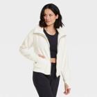 Women's Sherpa Full Zip Fleece Jacket - All In Motion Cream