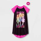 Girls' Rainbow High Dorm Nightgown With Scrunchie - Pink