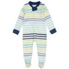 Honest Baby Boys' Striped Snug Fit Footed Pajama