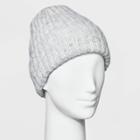 Women's Ribbed Beanie - A New Day Heather Gray