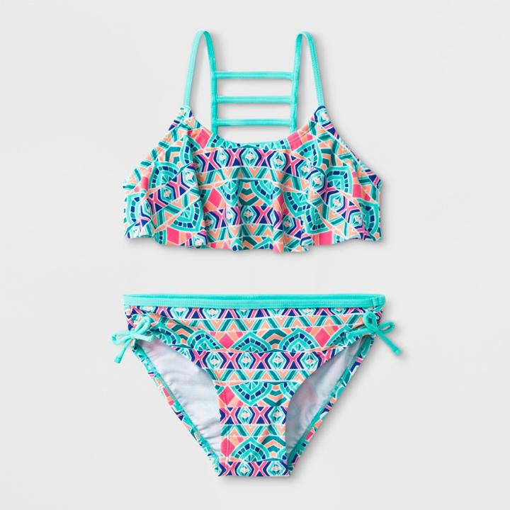 Malibu Dream Girl Girls' Bohemian Twin Bikini Set - 10,