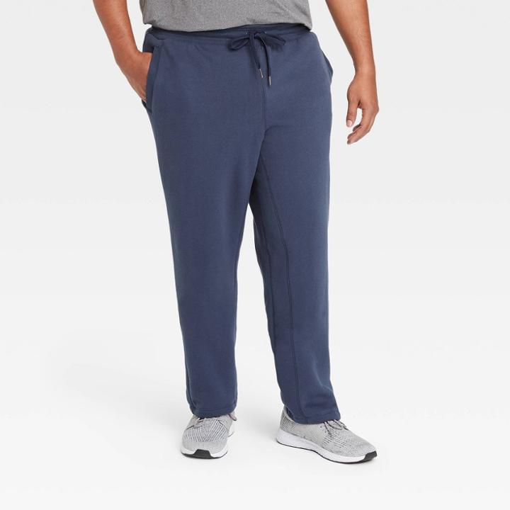Men's Tall Cotton Fleece Pants - All In Motion Navy