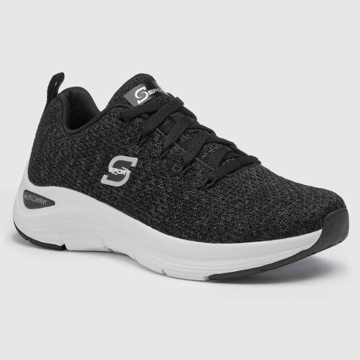 Women's S Sport By Skechers Kamaryn Performance Apparel Sneakers - Black