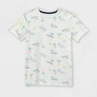Boys' Printed Short Sleeve T-shirt - Cat & Jack Cream