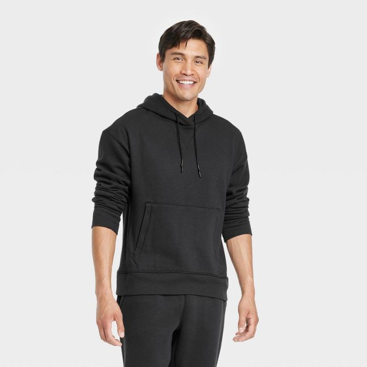 All In Motion Men's Cotton Fleece Hooded Sweatshirt - All In