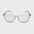 Women's Crystal Rectangle Blue Light Filtering Glasses - Wild Fable Clear