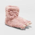 Girls' Fiala Dinosaur Foot Bootie Slippers - Cat & Jack Pink