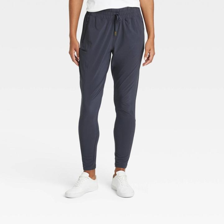 Women's Tapered Stretch Woven Mid-rise Pants - All In Motion