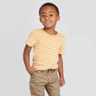 Petitetoddler Boys' Short Sleeve Crew Stripe T-shirt - Cat & Jack Yellow 12m, Toddler Boy's,