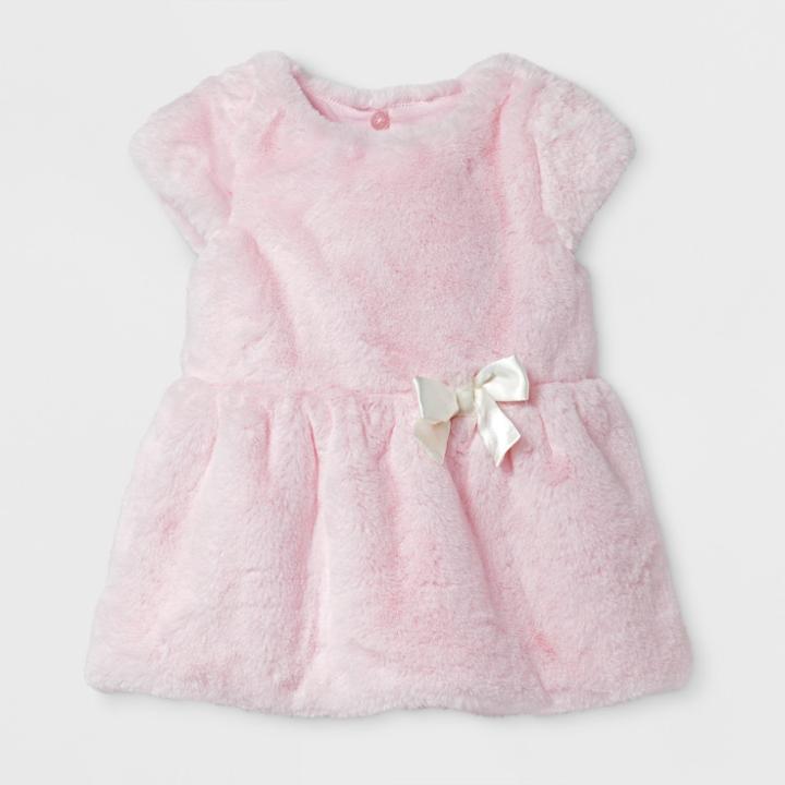 Baby Girls' Faux Fur Dress - Cat & Jack Pink