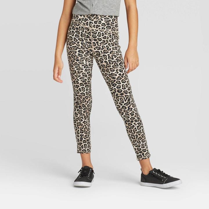 Girls' High Waist Leggings - Art Class Beige S, Girl's,