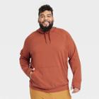Men's Big Performance Hooded Sweatshirt - All In Motion Brown