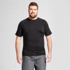 Men's Tall Short Sleeve Raglan Rash Guard - Goodfellow & Co Black