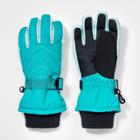 Girls' Ski Quilted Gloves - All In Motion Turquoise