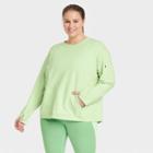 Women's Plus Size French Terry Modern Crewneck Sweatshirt - All In Motion