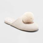 Women's Victoria Pom Slide Slippers - Stars Above Taupe