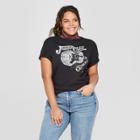 Women's Johnny Cash Plus Size Short Sleeve T-shirt - (juniors') - Black