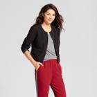 Women's Collarless Blazer - A New Day Black