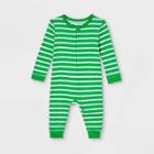 Ev Holiday Baby Striped 100% Cotton Matching Family Pajamas Union Suit - Green