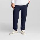Men's Hanes Premium Fleece Cinch Leg Pants With Fresh Iq - Navy (blue)