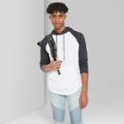 Men's Regular Fit Long Sleeve Hooded T-shirt - Original Use Charcoal Xs,